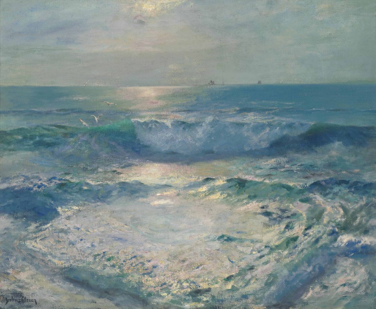 Gleaming light by Albert Julius Olsson