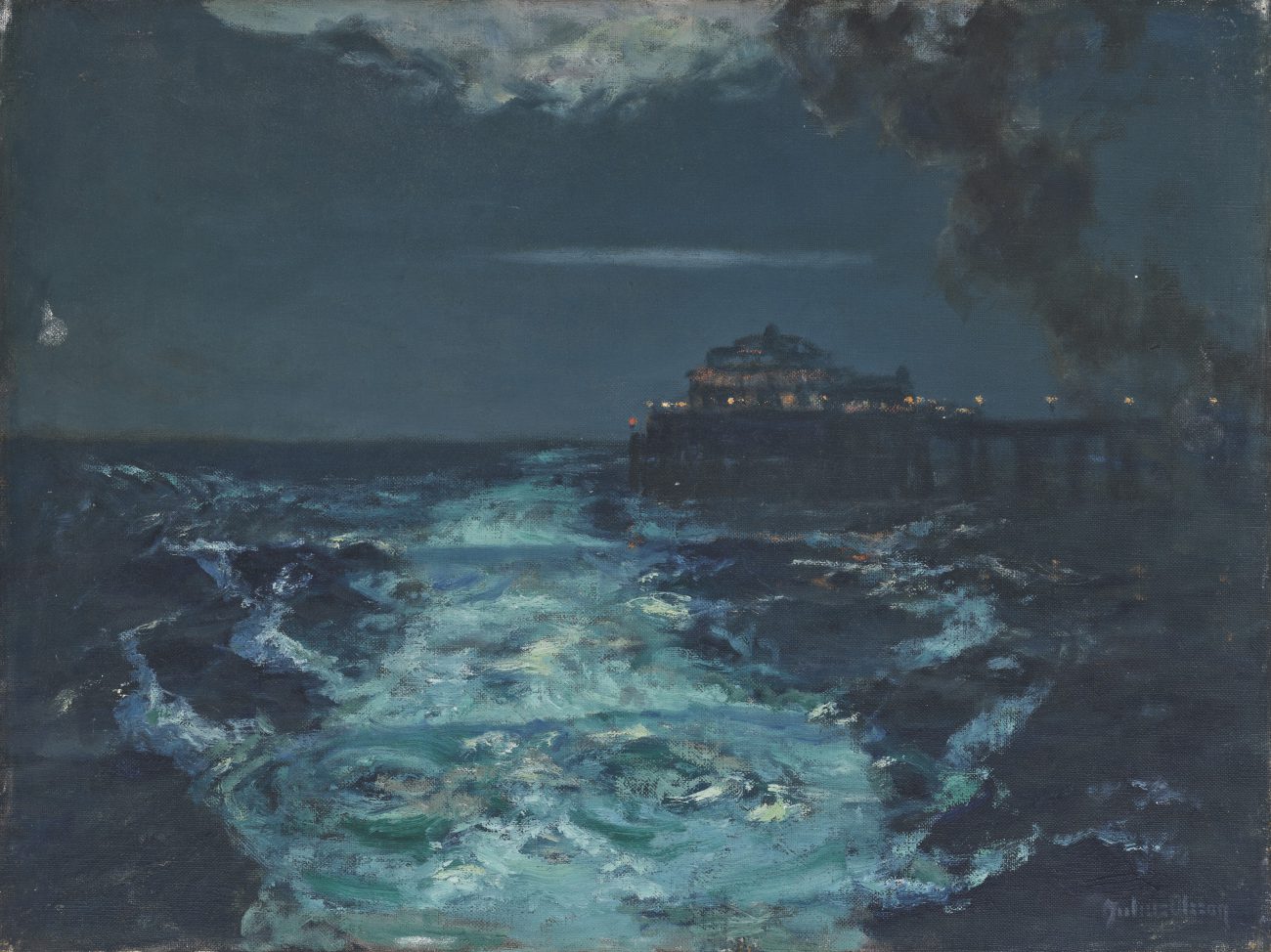 Plymouth Pier by Albert Julius Olsson