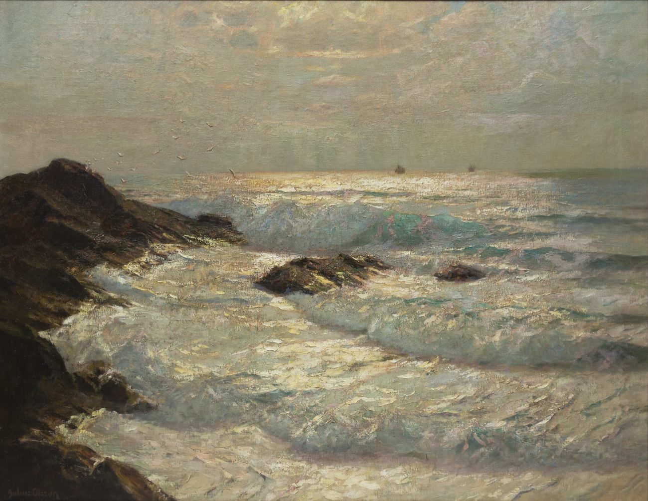 Rolling Surf, St Ives by Albert Julius Olsson