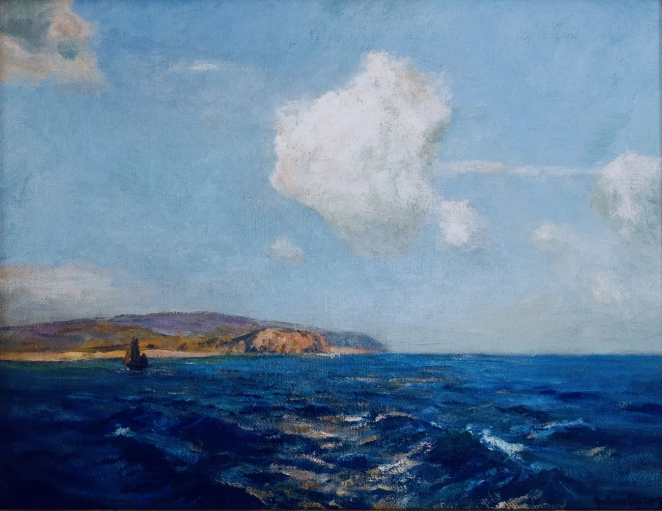 Sailing Off the Cornish Coast by Albert Julius Olsson