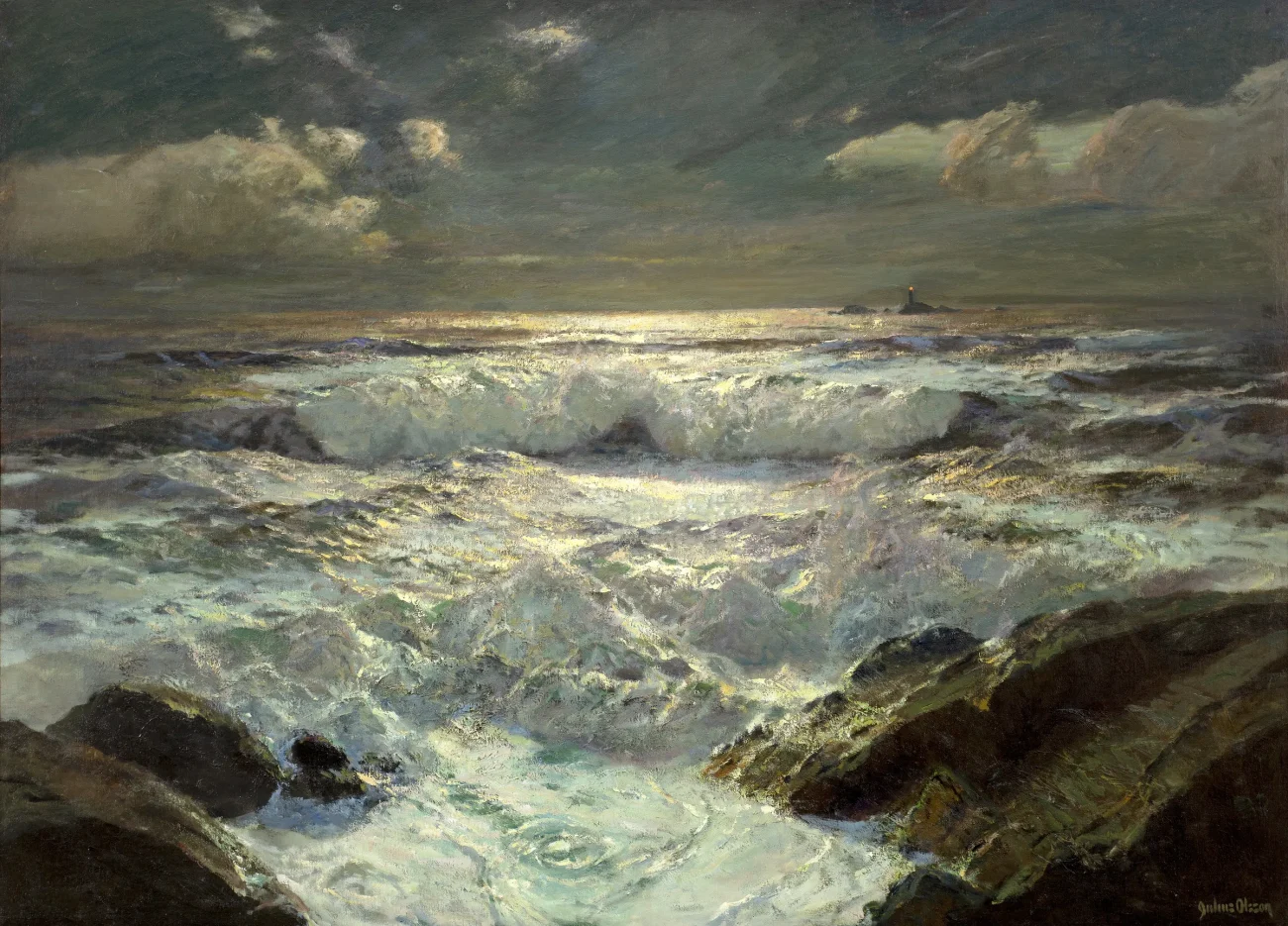 The Longships Light by Albert Julius Olsson